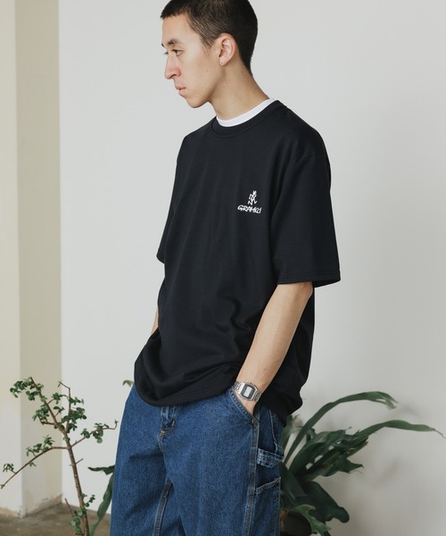 Gramicci(グラミチ)の「Gramicci/グラミチ ONE POINT LOGO TEE ワンポイントロゴ Tシャツ(Tシャツ/カットソー・メンズ・ブラック/ホワイト・XL/L/M)」の4枚目の写真