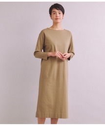 Heavy Plating Single Jersey アシンメトリースリットワンピース