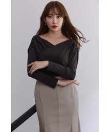 ハーリップトゥ　Lyra Gold Button Cardigan ブラウン新作 Lyra Gold Button Cardigan