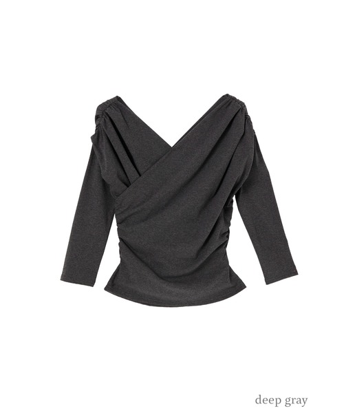 Asymmetric Cotton-blend Jersey Top（Tシャツ/カットソー