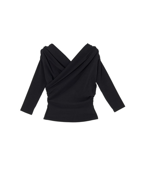 ハーリップトゥ Asymmetric Ribbon Top 白 黒 2枚セット ハーリップトゥ Asymmetric Ribbon Top 白 黒 2枚セット