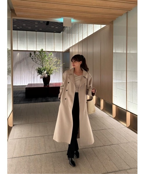 Asymmetric Cotton-blend Jersey Top（Tシャツ/カットソー）｜Her lip