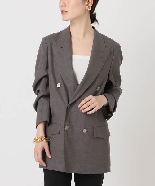 VERMEIL par iena(ヴェルメイユパーイエナ)の「【COUTURE D`ADAM/クチュールドアダム】Dixie ジャケット(テーラードジャケット・レディース・ブラウン・FREE)」の7枚目の写真