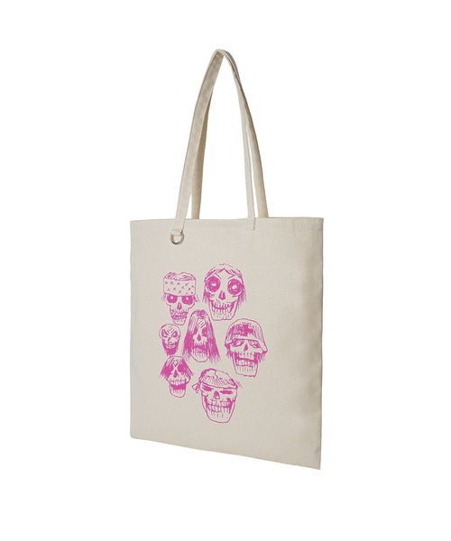 MILKFED.（ミルクフェド）の「HEAVY METAL FLAT TOTE（トートバッグ・レディース・ブラック/ホワイト/ピンク・ONE SIZE）」の2枚目の写真