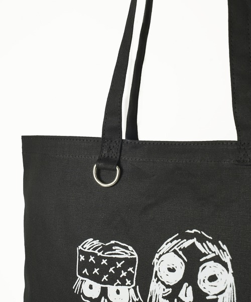 MILKFED.（ミルクフェド）の「HEAVY METAL FLAT TOTE（トートバッグ・レディース・ブラック/ホワイト/ピンク・ONE SIZE）」の10枚目の写真