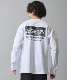 【GERRY】別注 プリント/ワンポイント 刺しゅう 長袖Tシャツ