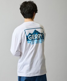 【GERRY】別注 プリント/ワンポイント 刺しゅう 長袖Tシャツ