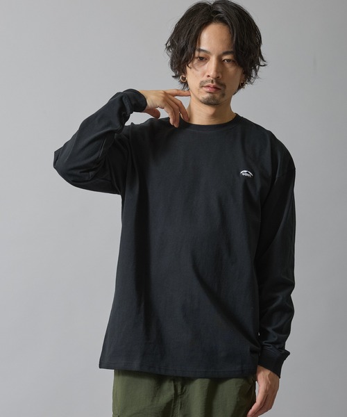 GERRY（ジェリー）の「【GERRY】別注 プリント/ワンポイント 刺しゅう 長袖Tシャツ（Tシャツ/カットソー・メンズ・ホワイト/ブラック/パープル系/パープル系1/ブルー系1/カーキ系1/ブルー系/カーキ系/グレー系/グレー系1/ブラック系1/ホワイト系1/ブラック系/ホワイト系/カーキ/ブルー/グレー/パープル/ブルー系2/グレー系2/カーキ系2/ホワイト系2/ブラック系2/ブラック系3/ホワイト系4/ホワイト系6/ホワイト系7/ホワイト系8/ホワイト系3/ブラック系4/ホワイト系5/ブラック系5/ブラック系6/ブラック系7/ブラック系8・LARGE/X-LARGE/SMALL/MEDIUM）」の17枚目の写真