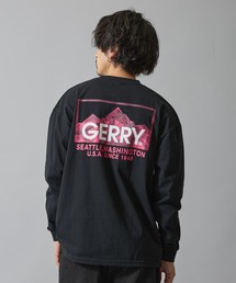 【GERRY】別注 プリント/ワンポイント 刺しゅう 長袖Tシャツ