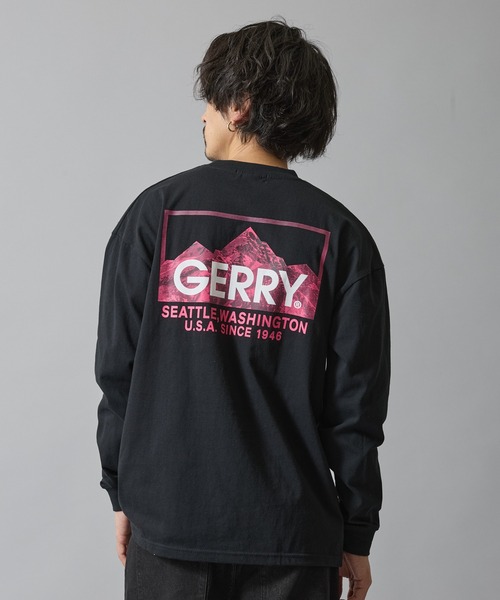 GERRY（ジェリー）の「【GERRY】別注 プリント/ワンポイント 刺しゅう 長袖Tシャツ（Tシャツ/カットソー・メンズ・ホワイト/ブラック/パープル系/パープル系1/ブルー系1/カーキ系1/ブルー系/カーキ系/グレー系/グレー系1/ブラック系1/ホワイト系1/ブラック系/ホワイト系/カーキ/ブルー/グレー/パープル/ブルー系2/グレー系2/カーキ系2/ホワイト系2/ブラック系2/ブラック系3/ホワイト系4/ホワイト系6/ホワイト系7/ホワイト系8/ホワイト系3/ブラック系4/ホワイト系5/ブラック系5/ブラック系6/ブラック系7/ブラック系8・LARGE/X-LARGE/SMALL/MEDIUM）」の19枚目の写真