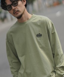 GERRY（ジェリー）の「【GERRY】別注 プリント/ワンポイント 刺しゅう 長袖Tシャツ（Tシャツ/カットソー）」