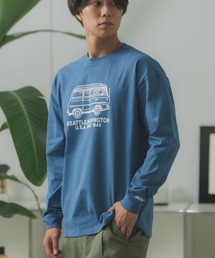 GERRY（ジェリー）の「【GERRY】別注 プリント/ワンポイント 刺しゅう 長袖Tシャツ（Tシャツ/カットソー）」