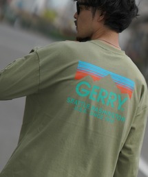 GERRY（ジェリー）の「【GERRY】別注 プリント ワンポイント 刺しゅう 長袖Tシャツ（Tシャツ/カットソー）」