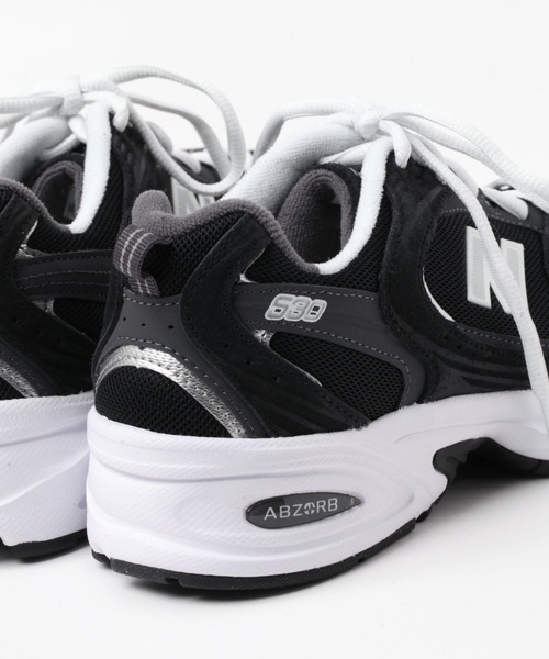 New Balance ABZORB 530 スニーカー黒/白 New Balance ニューバランス 530 NEW BALANCE MR530EWB WHITE