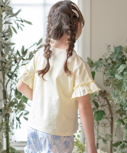 Catherine Cottage（キャサリンコテージ）の「【ZOZO限定】半袖ネコポシェットTシャツ（Tシャツ/カットソー・キッズ・ピンク/ライラック/ブルー/グレー/ペールイエロー・100/130/120/110/150/140）」の17枚目の写真