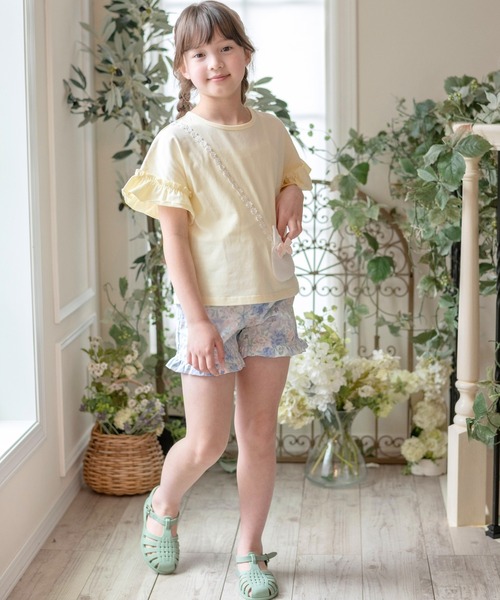 Catherine Cottage（キャサリンコテージ）の「【ZOZO限定】半袖ネコポシェットTシャツ（Tシャツ/カットソー・キッズ・ピンク/ライラック/ブルー/グレー/ペールイエロー・100/130/120/110/150/140）」の11枚目の写真