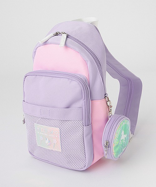 公*o様 【新品未使用】メゾピアノ ミミ ポポ ウエストポーチ ベルト付き ※難 ミミ・ポポ キャラクターフェイス ポーチ（ポーチ） | mezzo