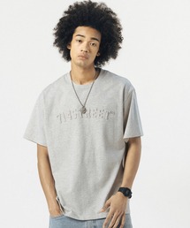 エンボス加工ロゴTシャツ オーバーサイズ ユニセックス 7ST24S1TP03【714street】