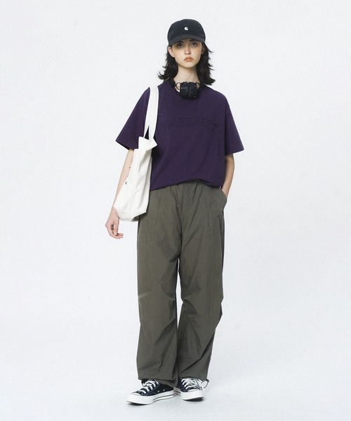 WESTBOY(ウエストボーイ)の「エンボス加工ロゴTシャツ オーバーサイズ ユニセックス 7ST24S1TP03【714street】(Tシャツ/カットソー・メンズ・ブラック/グレー/ダークパープル・L/M/XL)」の21枚目の写真