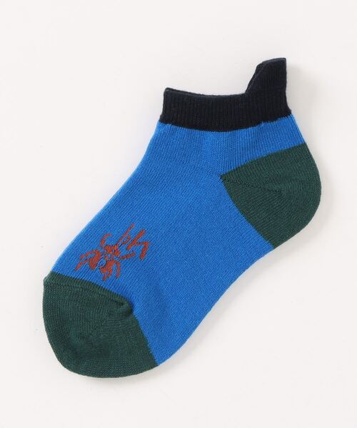 HAKKA KIDS(ハッカキッズ)の「配色昆虫柄ソックス(ソックス/靴下・キッズ・ブルー/グリーン・S/M)」の2枚目の写真