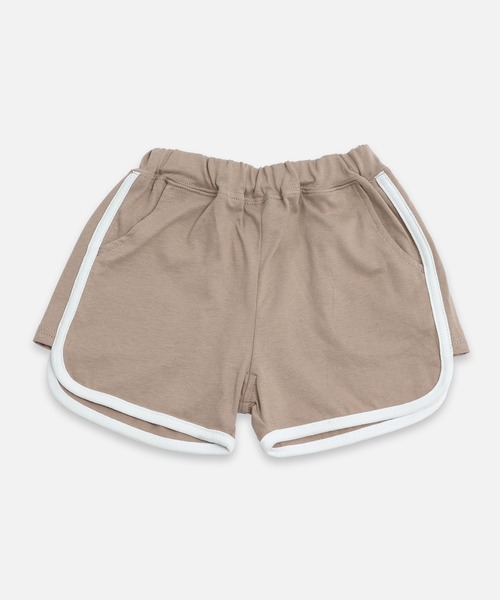 chil2（チルツー）の「パイピングショートパンツ（その他パンツ・キッズ・チャコールグレー/スモークピンク/ブラック/ベージュ/ミント/ラベンダー・150cm/140cm/130cm/120cm/110cm/100cm/90cm/80ｃｍ）」の17枚目の写真
