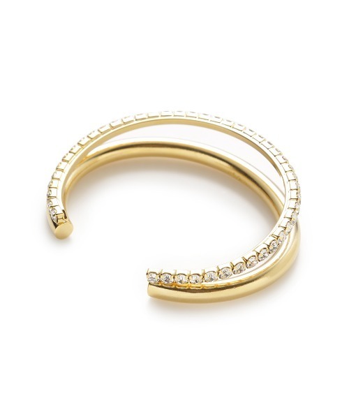 Mila Owen(ミラオーウェン)の「メタルラインストーンバングル(バングル/リストバンド・レディース・ゴールド・FREE)」の6枚目の写真