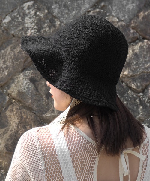 minia(ミニア)の「レースリボンチューリップハット(ハット・レディース・ブラック/ホワイト/ベージュ・FREE)」の18枚目の写真