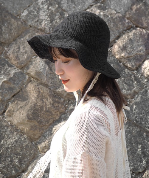 minia(ミニア)の「レースリボンチューリップハット(ハット・レディース・ブラック/ホワイト/ベージュ・FREE)」の17枚目の写真