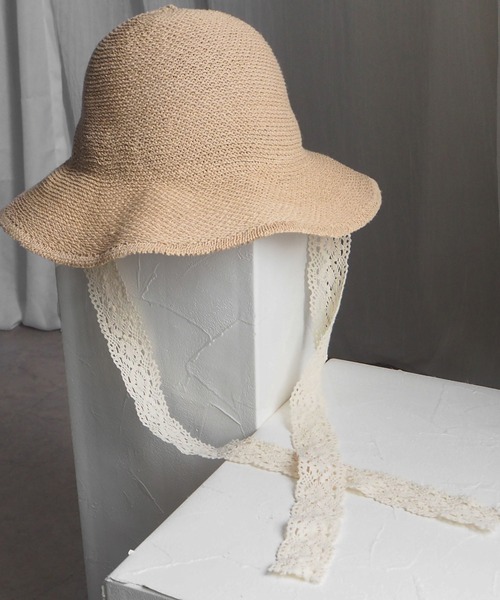 minia(ミニア)の「レースリボンチューリップハット(ハット・レディース・ブラック/ホワイト/ベージュ・FREE)」の20枚目の写真