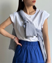 Chez toi | 機能素材フレンチスリーブプルオーバー(Tシャツ/カットソー)