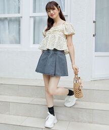 MAJESTIC LEGON | ボックスプリーツミニスカパン(その他パンツ)