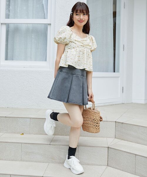 MAJESTIC LEGON（マジェスティックレゴン）の「ボックスプリーツミニスカパン（その他パンツ・レディース・ピンク/グレー/ブラック系その他/ブルー/ブルー系その他2・MEDIUM）」の21枚目の写真