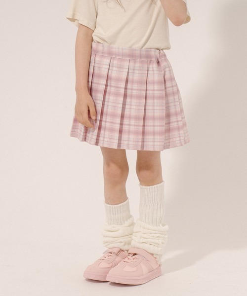 URBAN CHERRY（アーバンチェリー）の「異素材配色ベルトスニーカー（スニーカー・キッズ・ピンク/ベージュ・17.0cm/17.5cm/18.0cm/18.5cm/19.0cm/19.5cm/20.0cm/20.5cm/21.0cm）」の5枚目の写真