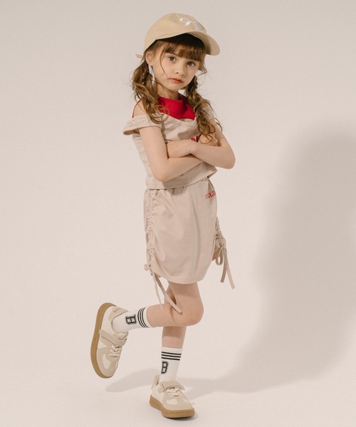 URBAN CHERRY（アーバンチェリー）の「異素材配色ベルトスニーカー（スニーカー・キッズ・ピンク/ベージュ・17.0cm/17.5cm/18.0cm/18.5cm/19.0cm/19.5cm/20.0cm/20.5cm/21.0cm）」の20枚目の写真