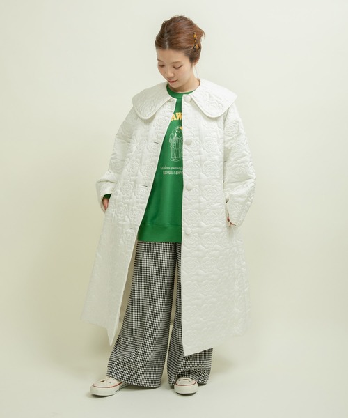 サテンキルティングEVOダウン BIG衿パフスリーブコート（その他