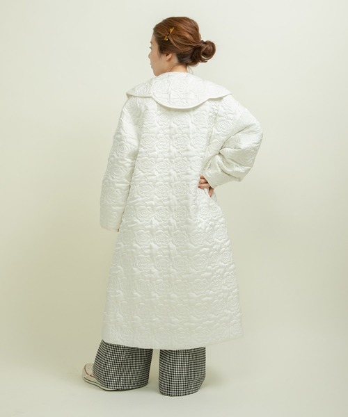 サテンキルティングEVOダウン BIG衿パフスリーブコート（その他