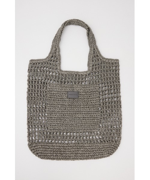 SLY（スライ）の「PAPER  BRAIDS TOTE BAG ペーパー ブレイズ トートバッグ（トートバッグ・レディース・グレー/ピンク/ホワイト・FREE）」の2枚目の写真