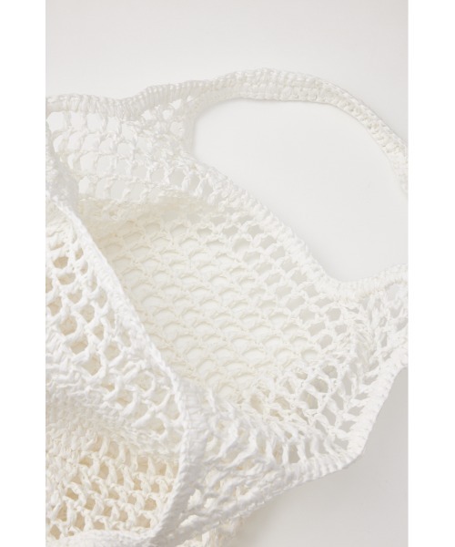 SLY（スライ）の「PAPER  BRAIDS TOTE BAG ペーパー ブレイズ トートバッグ（トートバッグ・レディース・グレー/ピンク/ホワイト・FREE）」の10枚目の写真