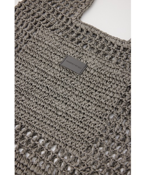 SLY（スライ）の「PAPER  BRAIDS TOTE BAG ペーパー ブレイズ トートバッグ（トートバッグ・レディース・グレー/ピンク/ホワイト・FREE）」の13枚目の写真