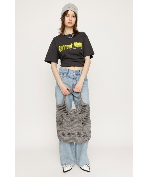 SLY（スライ）の「PAPER  BRAIDS TOTE BAG ペーパー ブレイズ トートバッグ（トートバッグ・レディース・グレー/ピンク/ホワイト・FREE）」の19枚目の写真