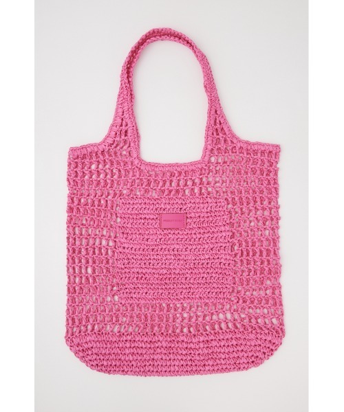 SLY（スライ）の「PAPER  BRAIDS TOTE BAG ペーパー ブレイズ トートバッグ（トートバッグ・レディース・グレー/ピンク/ホワイト・FREE）」の20枚目の写真