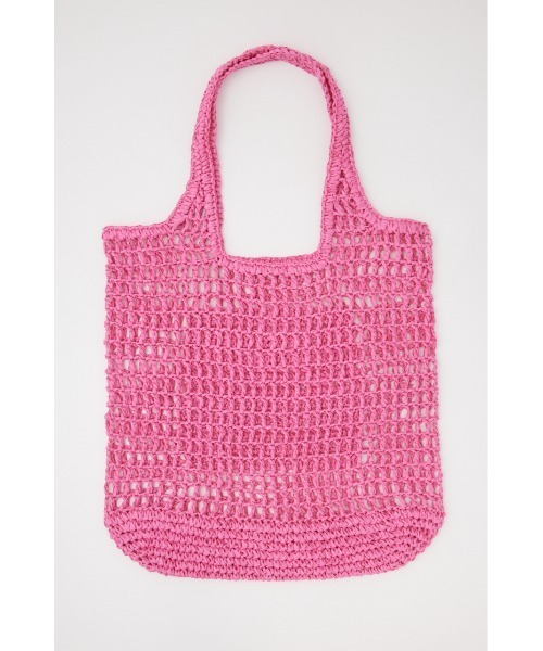 SLY（スライ）の「PAPER  BRAIDS TOTE BAG ペーパー ブレイズ トートバッグ（トートバッグ・レディース・グレー/ピンク/ホワイト・FREE）」の21枚目の写真