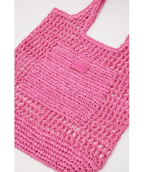 SLY（スライ）の「PAPER  BRAIDS TOTE BAG ペーパー ブレイズ トートバッグ（トートバッグ・レディース・グレー/ピンク/ホワイト・FREE）」の22枚目の写真