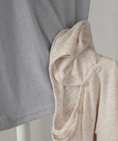 Amiur（エミレ）の「leaning neck melange tops / リーニングネックメランジトップス（Tシャツ/カットソー・レディース・ブルー/ベージュ・FREE）」の20枚目の写真