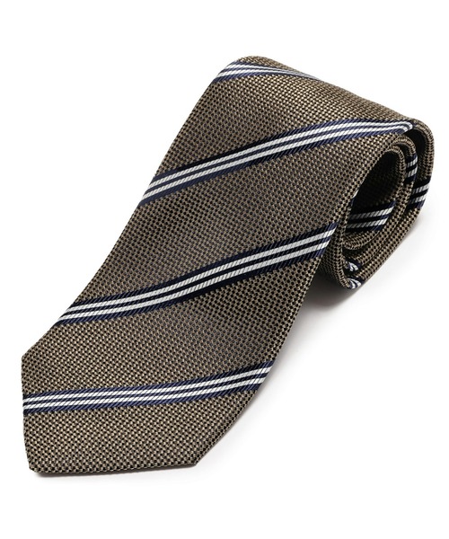 TOKYO SHIRTS（トウキョウシャツ）の「丹後織 絹100% 日本製 ベーシックネクタイ（ネクタイ・メンズ・ネイビー系3/ネイビー系5/ネイビー系6/ブラウン系1/ネイビー系4/ブラウン系2/カーキ/スモークピンク/ピンクベージュ/ネイビー系2/ネイビー系7/グレー/チャコールグレー/ネイビー系1/グリーン/ピンク/サックスブルー系1/サックスブルー系2/ベージュ/ダークベージュ/ゴールド/グリーン系その他・FREE）」の7枚目の写真