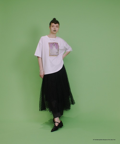 manana suerte(マニャーナスエルテ)の「THE METコラボ Tシャツ(Tシャツ/カットソー・レディース・グリーン/ピンク・FREE)」の3枚目の写真