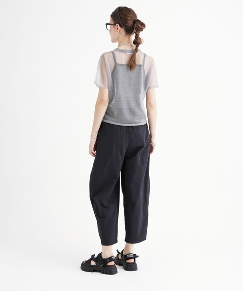 saloon（サルーン）の「SALOON(サルーン)/シアーニットTシャツプルオーバー（Tシャツ/カットソー・レディース・ブラック/グレー/ゴールド・FREE）」の6枚目の写真