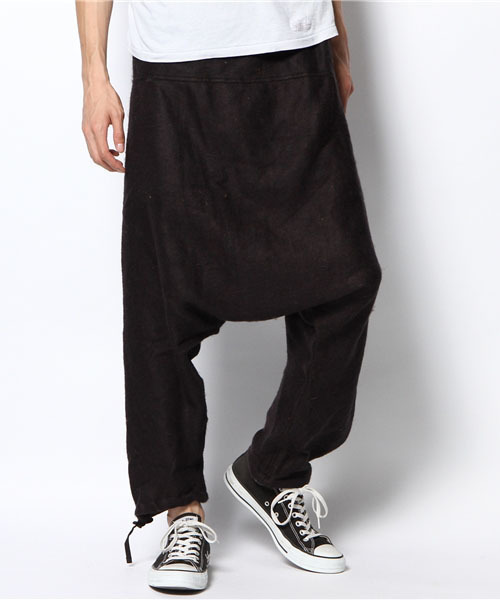 チャイハネ（チャイハネ）の「【チャイハネ】yul アクリル起毛シンプルサルエルパンツ（ユニセックス）（その他パンツ・メンズ・マスタード/ブラック/グリーン/ベージュ/ブルー/オレンジ/ターコイズブルー/ネイビー/グリーン系その他/ワイン・FREE）」の11枚目の写真