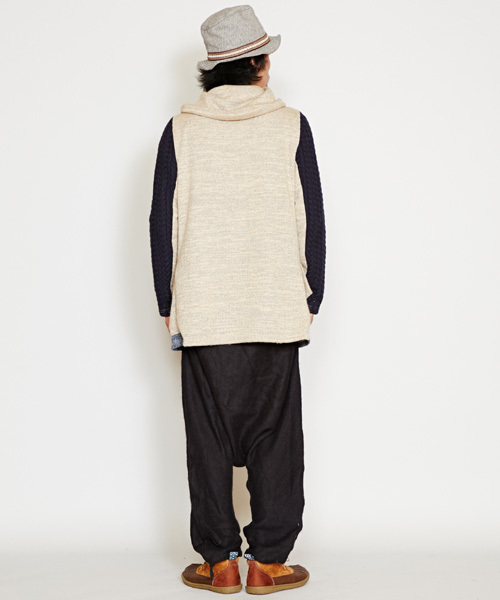 チャイハネ（チャイハネ）の「【チャイハネ】yul アクリル起毛シンプルサルエルパンツ（ユニセックス）（その他パンツ・メンズ・マスタード/ブラック/グリーン/ベージュ/ブルー/オレンジ/ターコイズブルー/ネイビー/グリーン系その他/ワイン・FREE）」の14枚目の写真