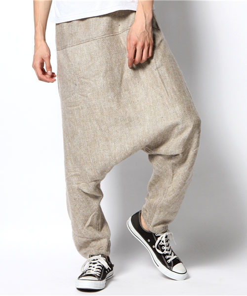 チャイハネ（チャイハネ）の「【チャイハネ】yul アクリル起毛シンプルサルエルパンツ（ユニセックス）（その他パンツ・メンズ・マスタード/ブラック/グリーン/ベージュ/ブルー/オレンジ/ターコイズブルー/ネイビー/グリーン系その他/ワイン・FREE）」の15枚目の写真